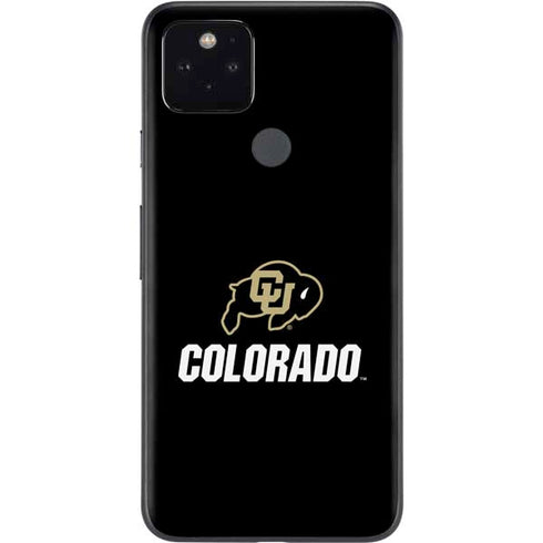 University of Colorado CU Logo on Black Google Pixel 5 Skin